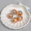 Cuentas Dingyi de agujero grande cielo estrellado luna fría resina electrochapada accesorios DIY para cadena de teléfono, pulsera, materiales para accesorios de cabello