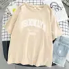 Brooklyn Nueva York 1898 Camiseta de Mujer con Estampado de Letras de Ciudad Top Transpirable de Calle Ropa Oversize Cómoda