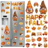Bestseller transfronterizo otoño Acción de Gracias imanes para refrigerador personalizados para el hogar ventana puerta de garaje imanes fiesta decoración del hogar