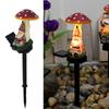 Lámpara solar moderna para exteriores, impermeable, para patio, jardín, con forma de hongo, para balcón, jardín, paisaje, césped, luz nocturna de resina.