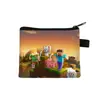 Monedero de Minecraft de Venta Caliente Transfronterizo, Mini Cartera Corta para Niños, Portallaves Portátil para Tarjeta de Acceso, Venta al por Mayor