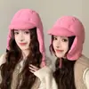Chapéu Lei Feng com Enchimento de Penas para Dropshipping, Chapéu Aviador Leve e Quente de Inverno com Proteção para as Orelhas, Chapéu Unisex para Montanhismo Proteção contra Vento e Neve