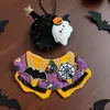Disfraz de Halloween para mascota: cabeza de calabaza de gato, collar divertido y babero para perros, osos de peluche y perros pequeños a medianos