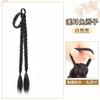 Peruca trançada infantil rabo de cavalo alto torção natural trança longa novo estilo chinês doce legal cabelo trançado drapeado orelha rabo de cavalo duplo boxe trança