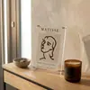 Marco de Fotos de Acrílico Transparente Estilo Ins Decoración de Escritorio Marco de Fotos Tarjeta Infantil Pintada a Mano con Fijación de Tornillo