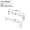 Colgador de Ropa Columna Aa Metal Armario Blanco Tubo Redondo Estante de Doble Propósito Colgador Lateral Engrosado DIY Blanco Negro