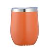 Venta Caliente de Amazon Taza de Huevo de 12oz Doble Capa Acero Inoxidable 304 Termo de Vacío Taza de Huevo en Forma de U de Plástico con Pintura en Spray
