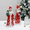 Regalo de Navidad Nuevo Transfronterizo Adornos Decorativos de Muñeco Rudolph Enano Anciano de Barba Blanca Artesanías de Resina