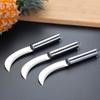 Cuchillo pequeño curvo para fruta, pelador de acero inoxidable para el hogar, cuchillo para caña de azúcar, cuchillo para piña, cuchillo afilado para cortar plátanos.
