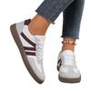 Comercio Exterior Transfronterizo 2025 Zapatos Blancos de Talla Grande Nuevos para Mujer Moda Casual Retro Punta Redonda Zapatos Planos Deportivos para Correr