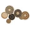 Cesta de Parede para Sala de Estar Boêmia Pendurada Decoração de Parede Tecida Decoração de Parede Redonda de Palha Decoração de Parede Pendurada Decoração de Parede Montada na Parede