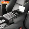 Almohadilla Elevadora Multifuncional Universal Reposabrazos Central de Coche Caja de Pañuelos Bolsa de Almacenamiento Portavasos