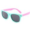 Fábrica Gaoteng, nuevas gafas de sol de silicona a la moda anti-ultravioleta, gafas para adolescentes, gafas de sol polarizadas para niños 802