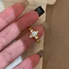 Anillo Popular Vintage de Hojas de Laurel de Xiaohongshu, Lujo Ligero, Nicho, Gama Alta, Alto Valor Estético, Anillo Ajustable, Envío Directo de Una Pieza