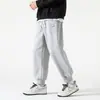 Pantalones Grises para Hombre Primavera y Otoño Nueva Llegada Pantalones Deportivos Versátiles Pantalones de Chándal Sueltos Moda Color Sólido Casual Pantalones para Hombre
