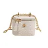 Bolsa Caixa com Corrente da Moda para Mulheres 2026 Nova Nicho High-End Bolsa Saco Estilo Coreano Tendência Bolsa de Ombro Transversal