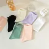 Calcetines para Mujer para Todas las Estaciones, Calcetines de Media Pantorrilla, Color Sólido, Estilo Ins de Moda, Estilo Japonés Versátil, Color Caramelo, Calcetines de Maternidad con Borde Enrollado, Dulces al por Mayor
