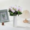 Duofu Rosas de 18 Cabeças Decoração de Casa Flores Artificiais Casamento Buquê da Noiva Rosas de Seda Atacado