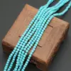 Turquesa de Magnesita Natural Ágata Cuentas Sueltas Pulsera de Cuentas Redondas Collar DIY Accesorios de Joyería Semi-Terminados Turquesa al por Mayor