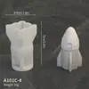 Molde de Resina de Astronauta Lunar DIY Astronauta de Dibujos Animados Yeso de Aromaterapia Decoración de Mesa Molde de Silicona para Apretar