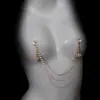 Cadena de Pecho con Ojo del Diablo de Personalidad Transfronteriza Europea y Americana Cadena Corporal de Borla Simple de Moda para Mujer Cadena de Pecho Cadena de Pecho