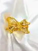 Venta transfronteriza exquisito anillo de flor de oro de 24 quilates para mujer no se decolora diseño de nicho Oriente Medio Dubái temperamento al por mayor