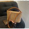 Bolsa Grande Transfronteriza para Mujer, Nuevo Estilo Verano 2026, Bolso Cruzado de Paja Tejida, Bolso Casual de Playa para Vacaciones en la Costa