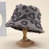 Amazon Más Vendido Transfronterizo Otoño e Invierno Amor Peluche Sombrero de Pescador Mujer Cálido Resistente al Viento Sombrero Cubeta Moda Versátil