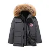 Modelo Putian 08 Estilo Expedition Canada Goose Unisex para Pareja Gruesa Resistente al Frío Impermeable de Longitud Media Chaqueta de Plumas Transfronteriza