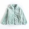 Casaco de lã infantil 2023 primavera e outono novo bebê pelúcia zíper cardigan masculino e feminino infantil longo veludo moletom
