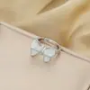 Anillo Ladrillo de Diseño Nicho de Alta Gama Lujo Accesible para Mujer Moda Europea y Americana Creativo Zirconia Chapado en Oro Anillo Abierto Ajustable