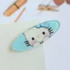Pinza para el Cabello de Gatito Dulce Versátil para Cabello Suelto Linda Caricatura de Niña Pinza de Pico de Pato Pinza Creativa Estilo Bosque Abstracto Pinza para Flequillo