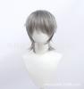 Meiya Peluca Universal Cos Anime Juego Pelo Falso Cabello Extendido Cola Mullet Cola de Lobo Negro Blanco Rojo Verde Pelo Corto