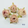 Elsa Rosa Flor Rosa Artificial Cabeça de Rosa Flor Falsa Rosa com Bordas Queimadas Arranjo de Flores para Casamento Arranjo de Flores de Mesa Arranjo de Flores