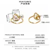 Anillo de Plata de Ley S925 con Perla de Calabaza para Mujer Nuevo Estilo Chino Diseño de Doble Perla Lujo Ligero Sensación de Alta Gama Anillo para el Dedo Anillo de Plata DIY