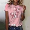 Camiseta de mujer al por mayor, body de mujer personalizado de manga corta con cuello redondo, top con bandera nacional del Día de la Independencia de Estados Unidos