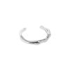 Anillo abierto de plata esterlina S925 con textura irregular minimalista y diseño de nicho INS, versión coreana 063 para mujer