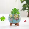 Jardinería Estilo Coreano Suculentas Mini Macetas Zakka Cerámica Pulgar Macetas Coloridas Pintadas a Mano Suculentas Macetas Venta Especial de Liquidación