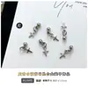 Acessórios para Unhas com Pingente de Cruz Venda Quente Transfronteiriça Estrela Lua Borboleta Liga de Metal Pedras Strass para Unhas Acessórios DIY Atacado