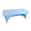Funda de Mesa Exhibición Curva Elástica Transfronteriza Mesa Rectangular Moderna Simple Resistente al Desgaste Mantel Elástico para Conferencias Bodas Hoteles