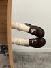 Zapatos Retro de Cuero Negro Estilo Británico para Mujer 2026 Nuevos Primavera y Otoño Mocasines Franceses Slip-On de Suela Gruesa y Tacón Grueso