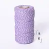 En stock venta al por mayor hilo de algodón 2 mm borla hecha a mano colgador de plantas material tejido hilo de ganchillo decorativo navideño