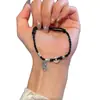 Pulsera de Hilo Rojo para Mujer, Lujo Ligero, Sensación de Alta Gama, Joyería al por Mayor, Estilo Pulsera Tejida para Pareja