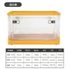 Caja de Almacenamiento Plegable de Gran Capacidad para Ropa, Juguetes, Artículos Varios, Libros, Caja Organizadora Transparente, Caja de Almacenamiento Portátil para Dormitorio con Ruedas