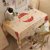 Série Sol Toalha de Mesa Maçã Tapete de Mesa de Centro de Alta Qualidade Toalha de Mesa de Jantar Luxuosa e de Ponta Impermeável e à Prova de Óleo