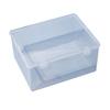 Caja de Almacenamiento Transparente de Gran Capacidad con Doble Hebilla y Tapa Abatible, Cubierta para Tarjetas Pequeñas, Álbum para Tarjetas, Caja Organizadora, Marcador, Caja a Prueba de Polvo