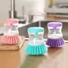 Cepillo para ollas de cocina artefacto cepillo hidráulico para lavar ollas cepillo para lavar platos aceite antiadherente cepillo de limpieza más cepillo para ollas con líquido cepillo de descontaminación para el hogar