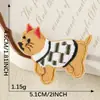 Parche de Bordado Autoadhesivo de Cachorro de Animal Lindo de Dibujos Animados Venta Directa de Fábrica Parche para Taza de Agua DIY Parche para Funda de Teléfono Parche de Tela