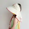 Protector Solar Infantil Verano Ligero Sombrilla UV Chal para Niñas Sombrero de Sol para Playa Sombrero de Bebé Sombrero con Parte Superior Abierta