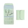 Set de belleza de 16 piezas cortaúñas tijeras para piel muerta del clavo herramienta para limpiar oídos juego cortaúñas cuchillo de pedicura de belleza